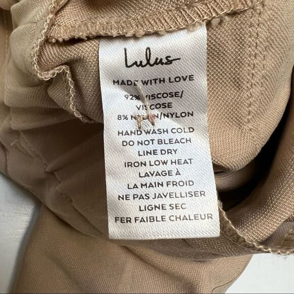 LULUS Paperbag Waist Cargo Shorts In Khaki Small - Picture 12 of 12